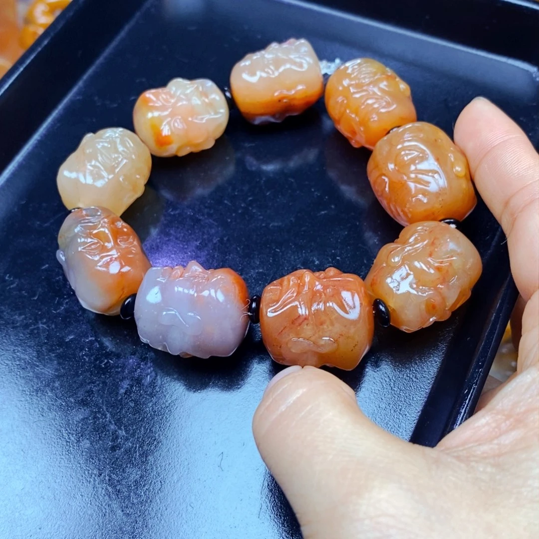 未镶嵌石英质玉（黄龙玉）吊坠(不含链)