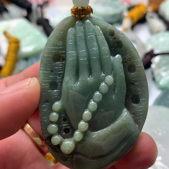 颈饰未镶嵌翡翠保真天然a货翡翠