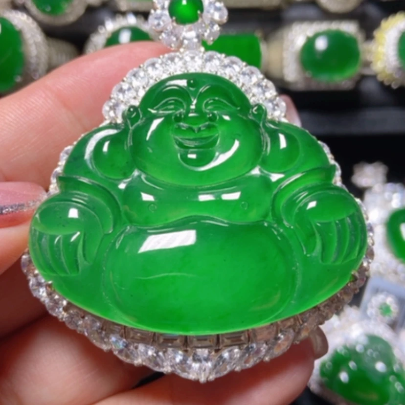 【闪购商品】颈饰银S925镶嵌翡翠翡翠