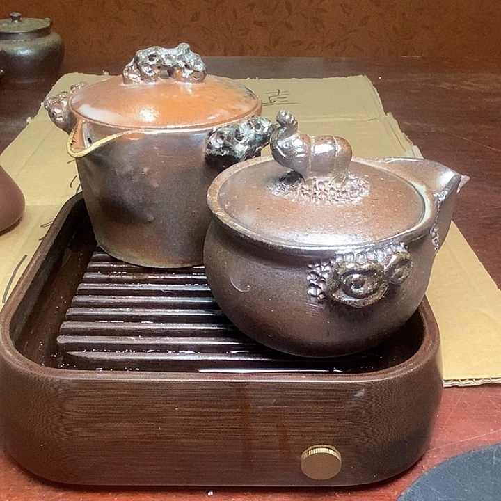 紫砂茶壶柴烧紫砂