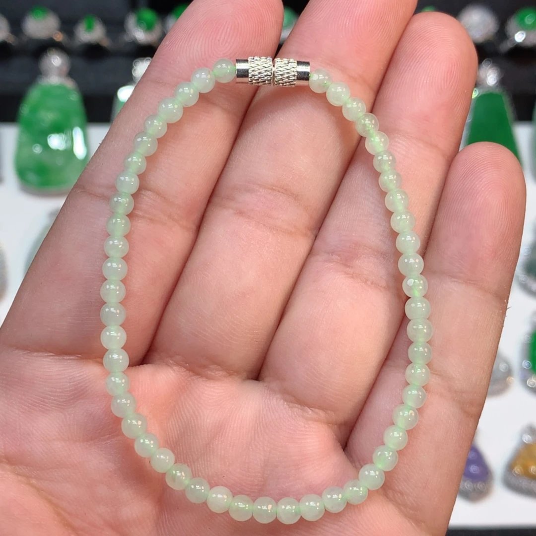 翡翠手链未镶嵌手串