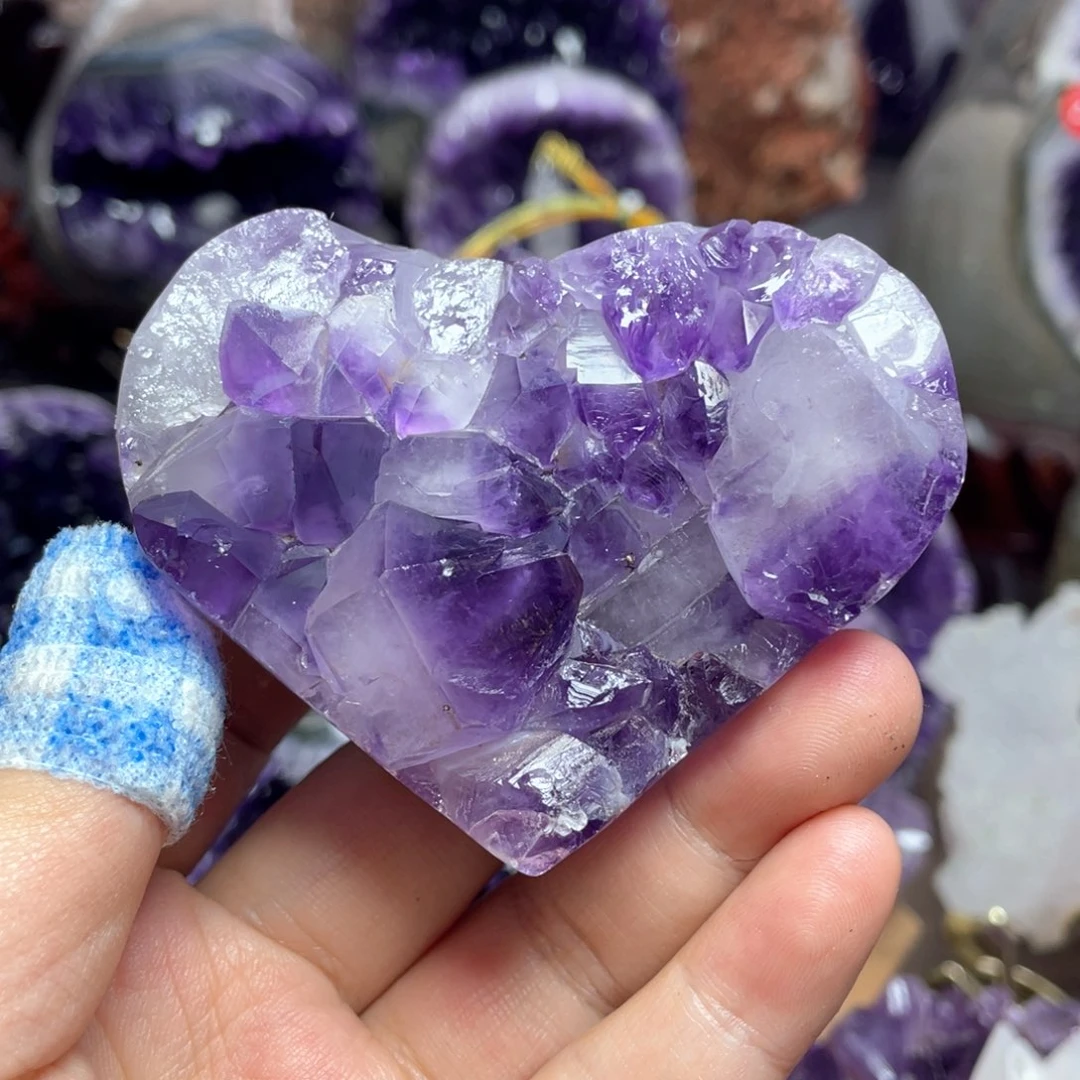 紫晶珠宝半成品银S925镶嵌捡漏