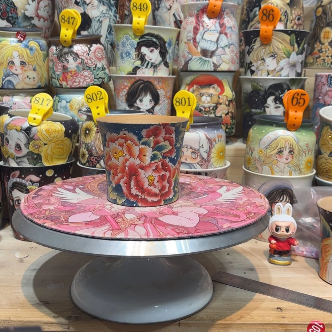 景德镇手绘花盆陶瓷10/10