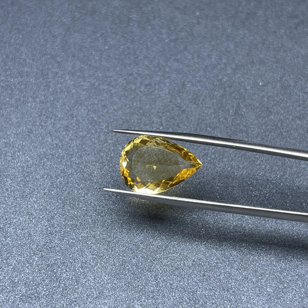 水滴形黄水晶-10.53ct（00295916）0911