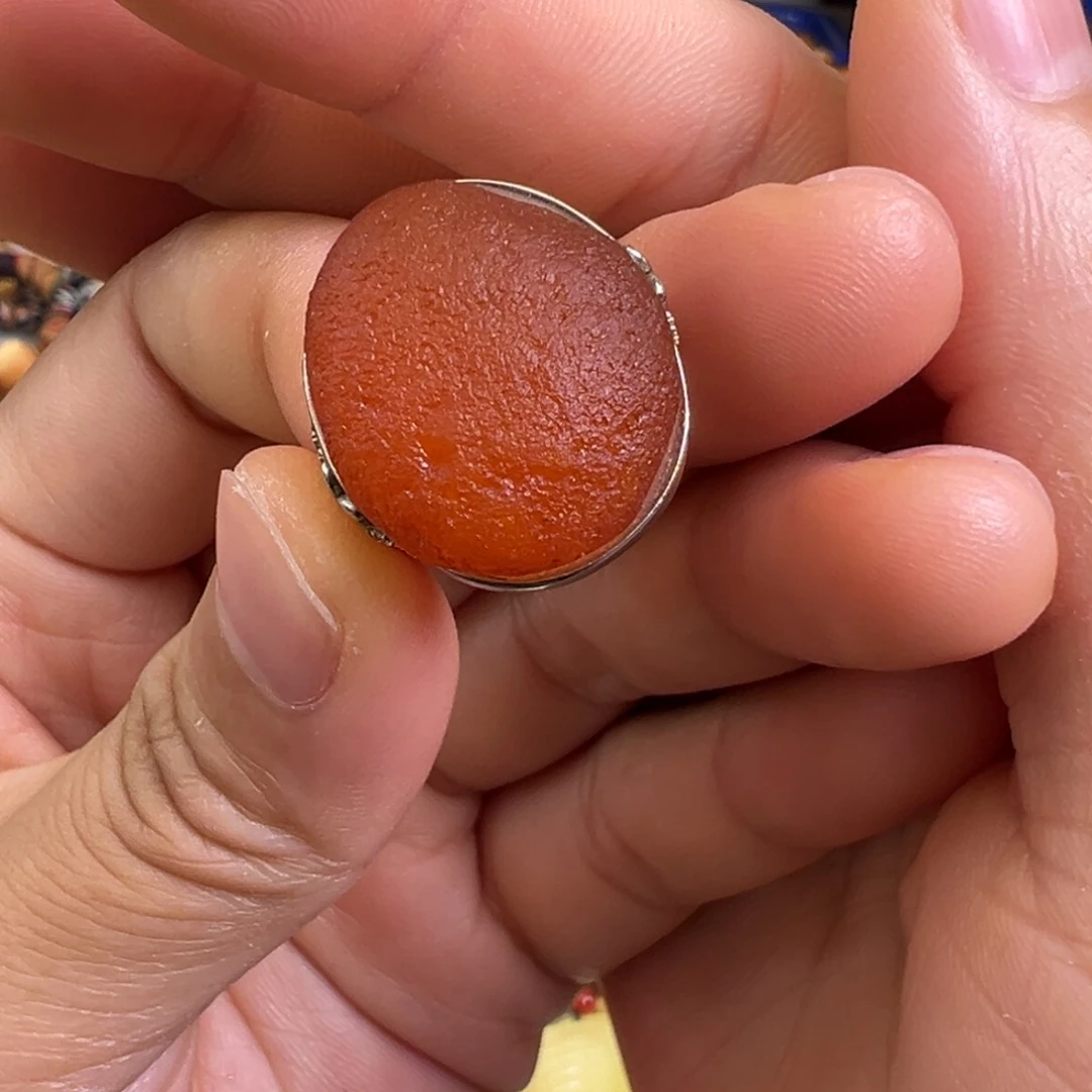 银S925镶嵌蜜蜡裸石蜜蜡