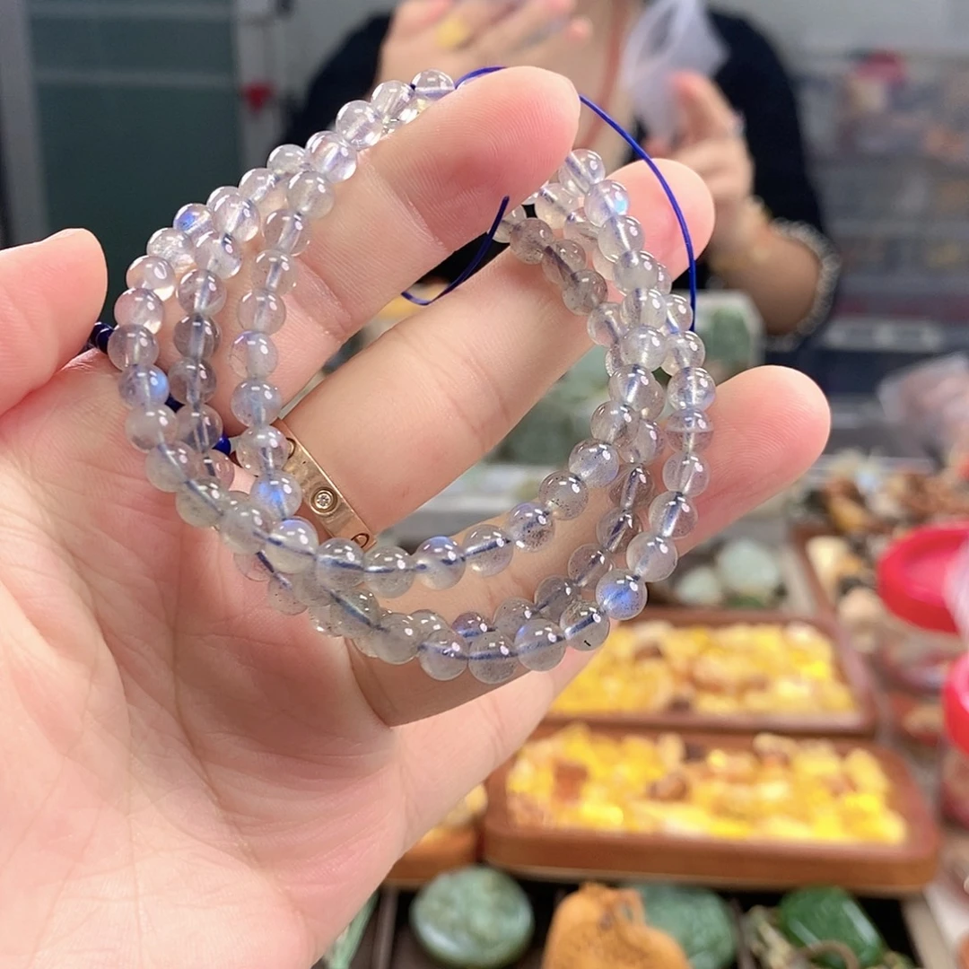 水晶银S925镶嵌手链月光