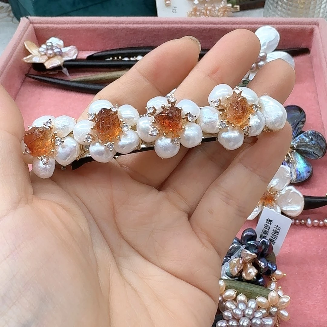 未镶嵌淡水珍珠发饰