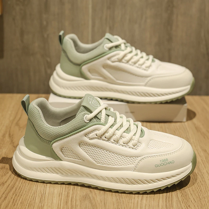 鞋子男2025新款男鞋夏季休闲鞋网面透气防臭运动鞋男士板鞋老爹鞋