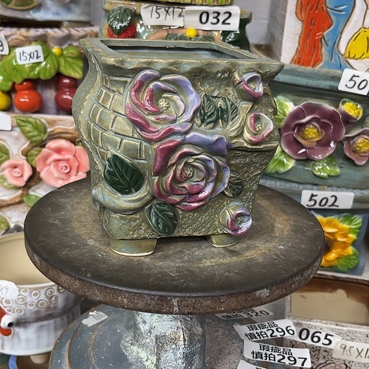 粗陶材质多肉花盆