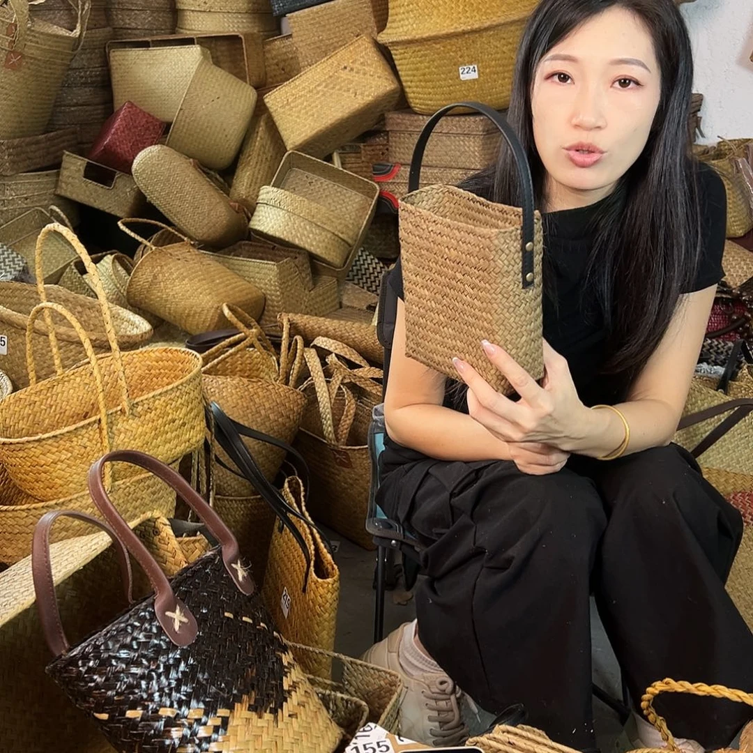 编织带草编包/草编收纳盒微瑕疵