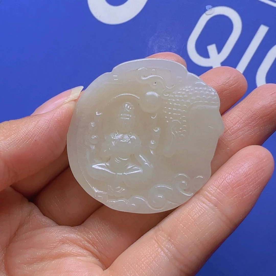 和田玉未镶嵌挂件用****8