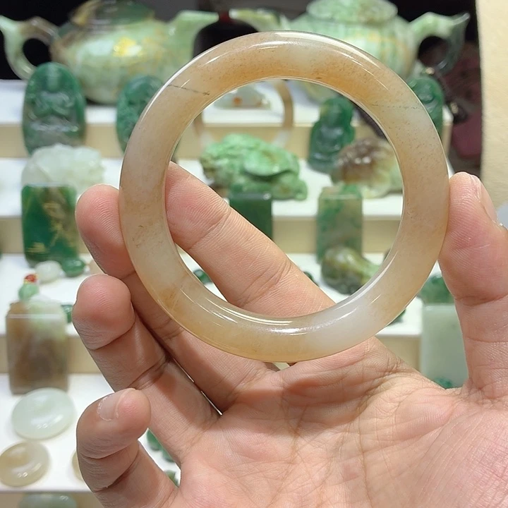 无***求独山玉未镶嵌手镯58圈口