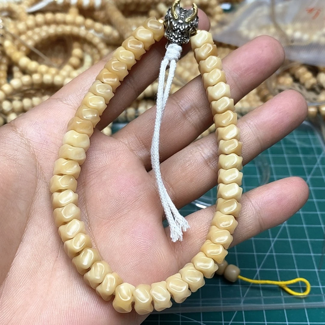 不***李龙脊菩提把件龙骨手持玉化料原生态保真龙脊