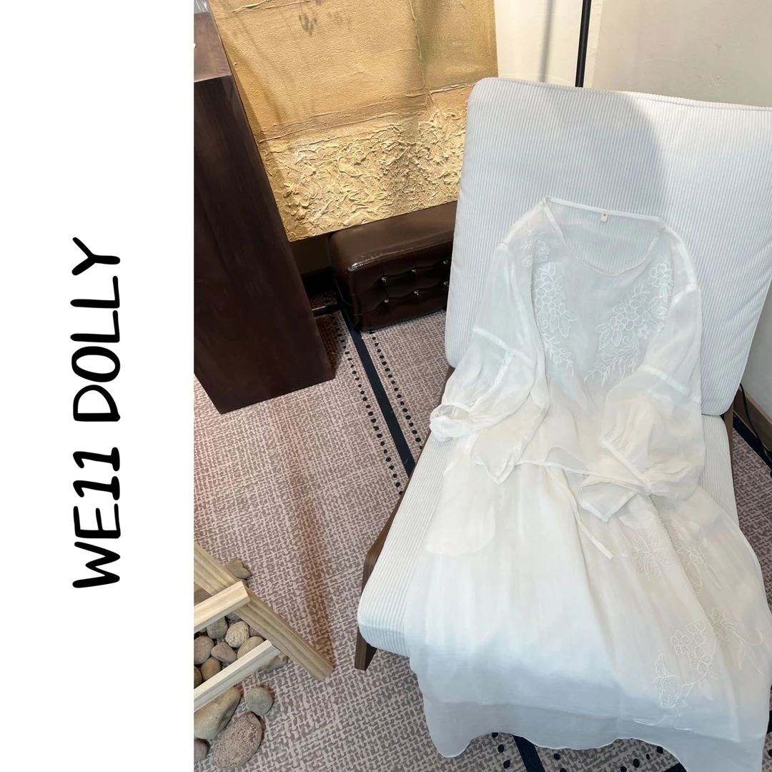 Dolly（淡人系）2025夏新款文艺风重工刺绣纯苎麻套装