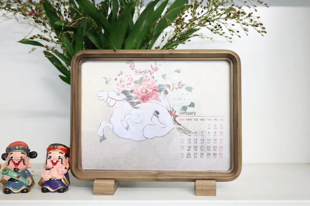 双面框豪华圆角黑胡桃木洗照片做成相册相框摆台高级感桌面摆件