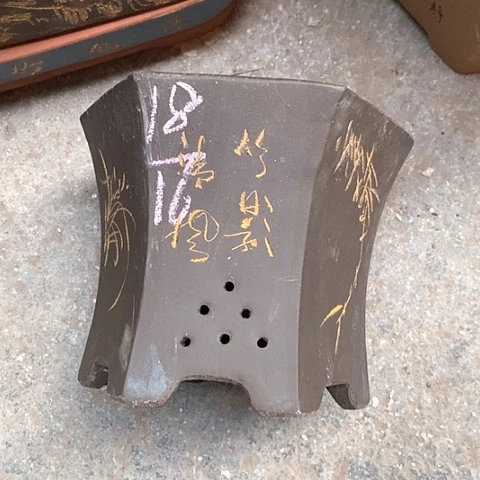 紫砂花盆手工制作
