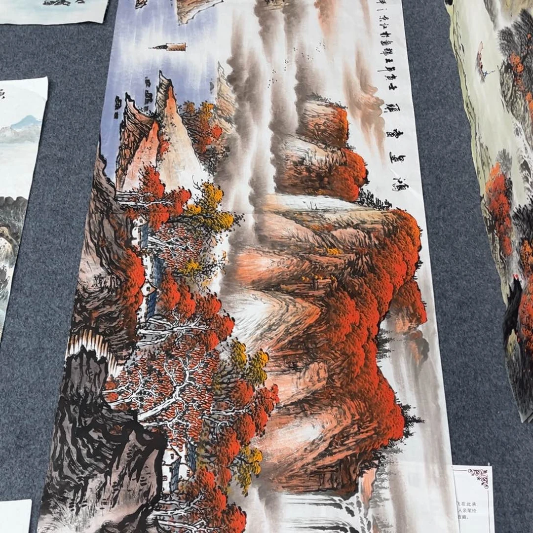 国画宣纸手绘，手工作品