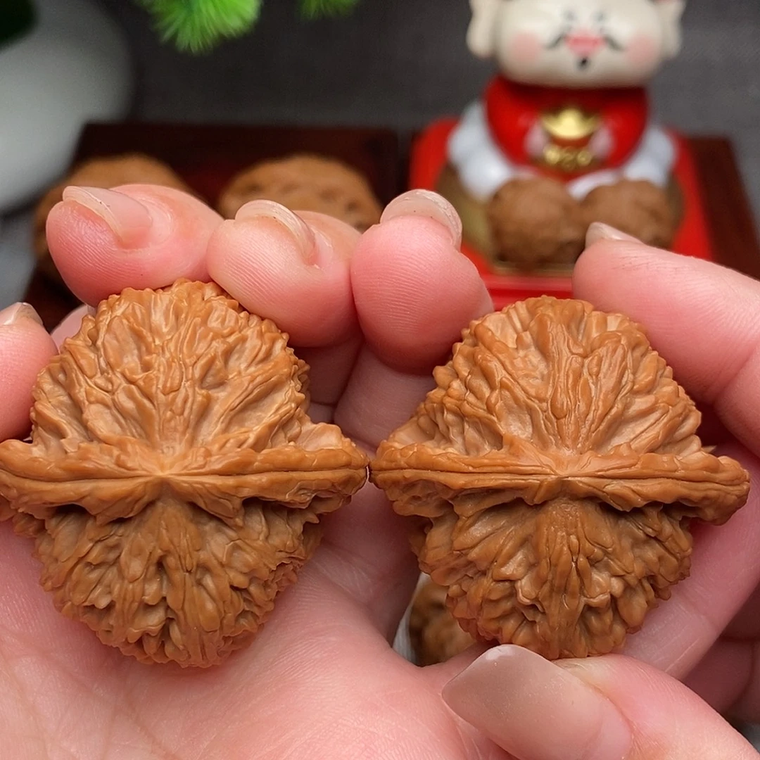 把件文玩核桃42全品必须白狮子