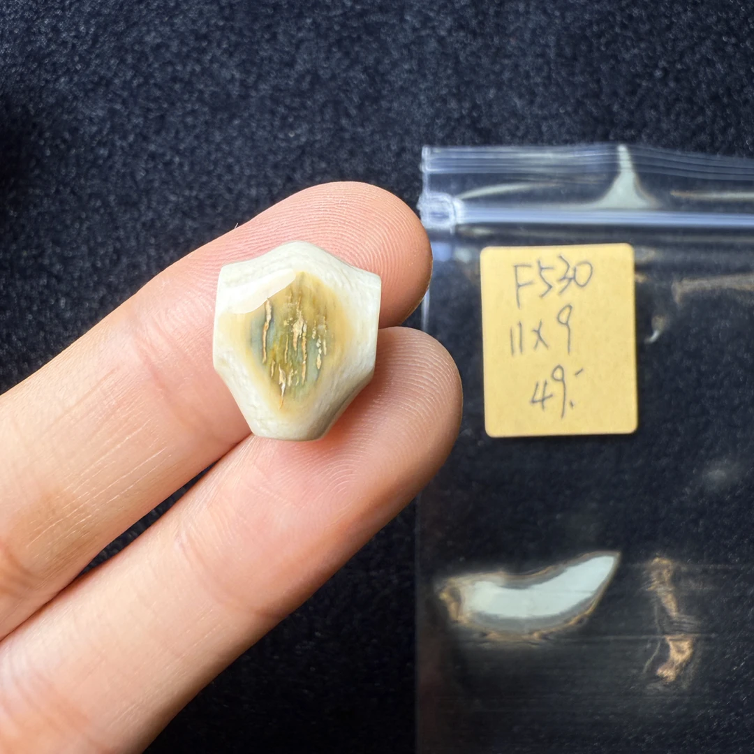 F530猛犸象牙鲨鱼背三通尺寸11*9mm果冻料