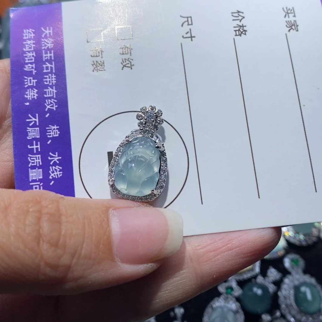 瑾***瑜翡翠未镶嵌颈饰翡翠