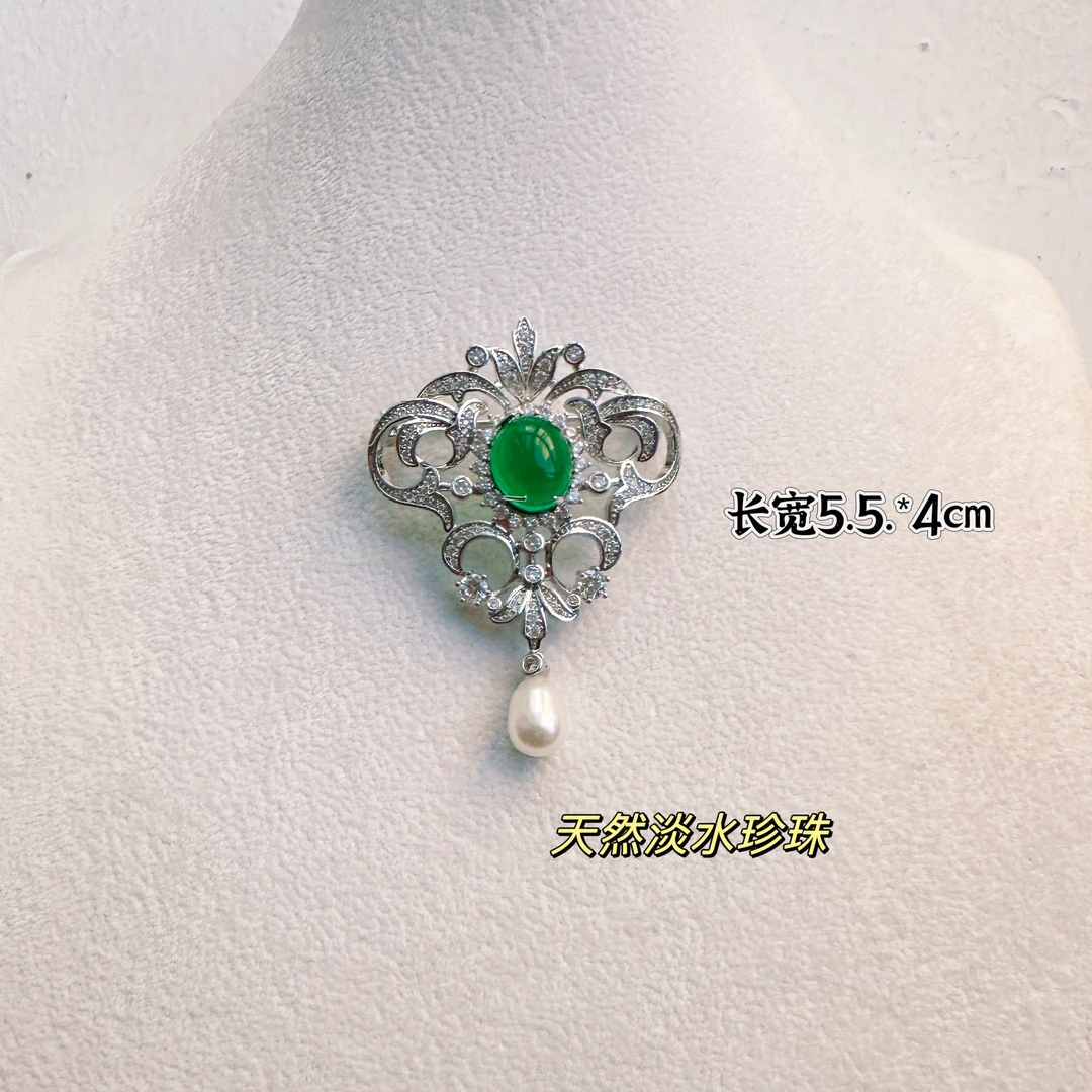 【维多利亚】豹豹珠宝 合金 淡水珍珠 胸针