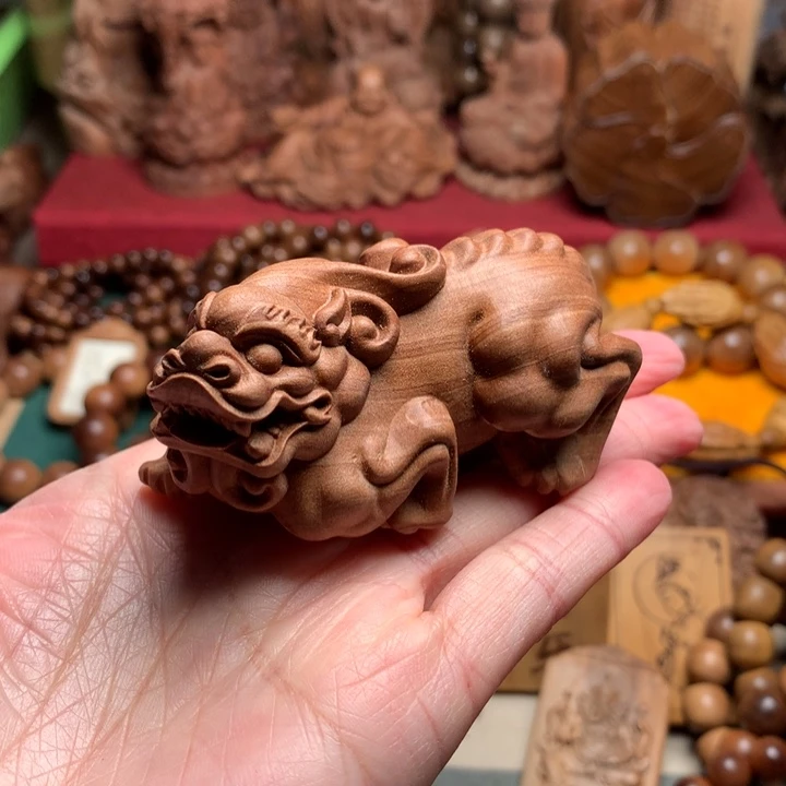 檀香木把件老山檀貔貅