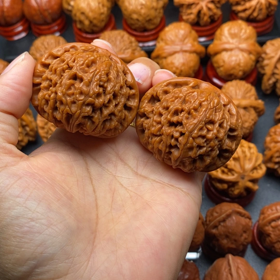 文玩核桃把件45水龙