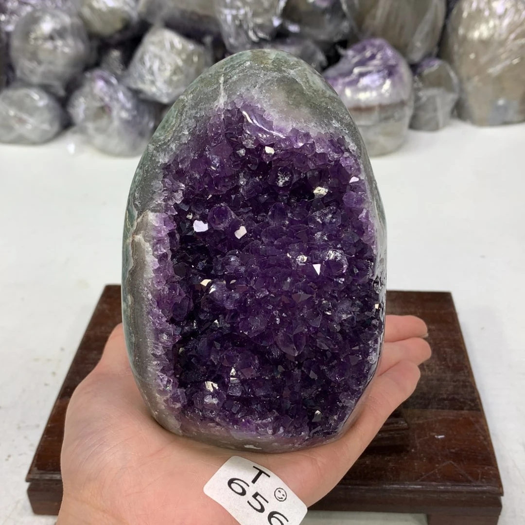 紫晶摆件未镶嵌水晶