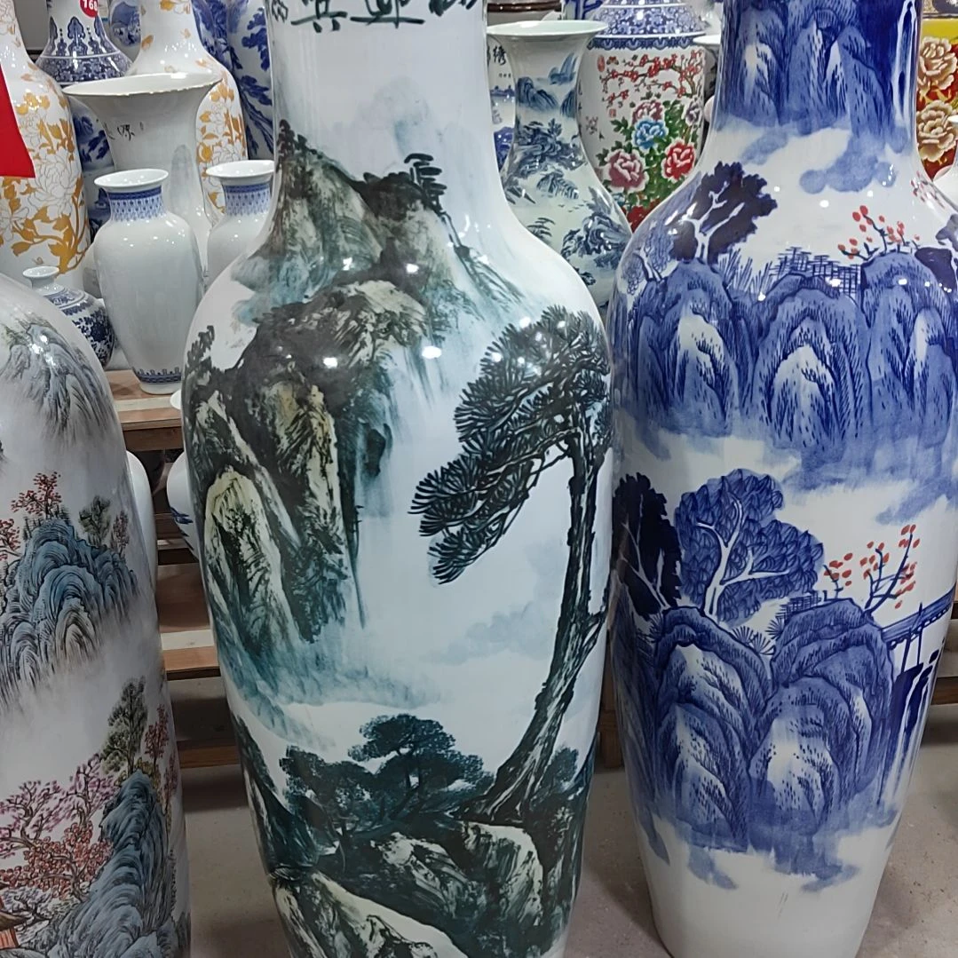 雪***痕瓶117号迎客松一对1.8米