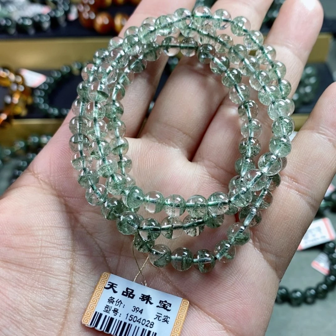 水晶手串未镶嵌离***草绿幽灵1504028