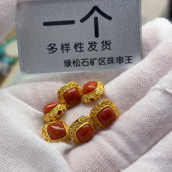 南红玛瑙银S925镶嵌珠宝奇石