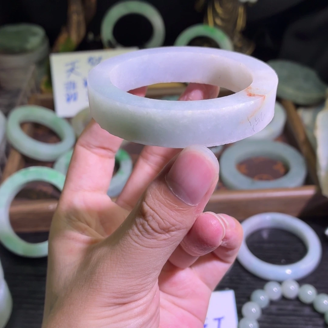 定制翡翠未镶嵌翡翠A货毛胚手镯定制