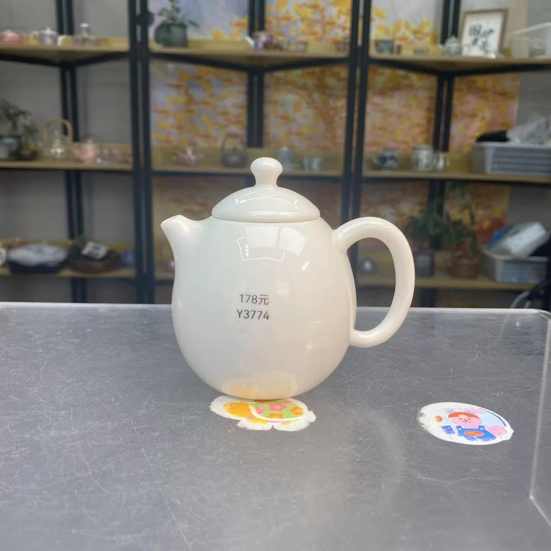 桃子茶器 凤鸣羊脂玉龙蛋壶-3774（直播专享）
