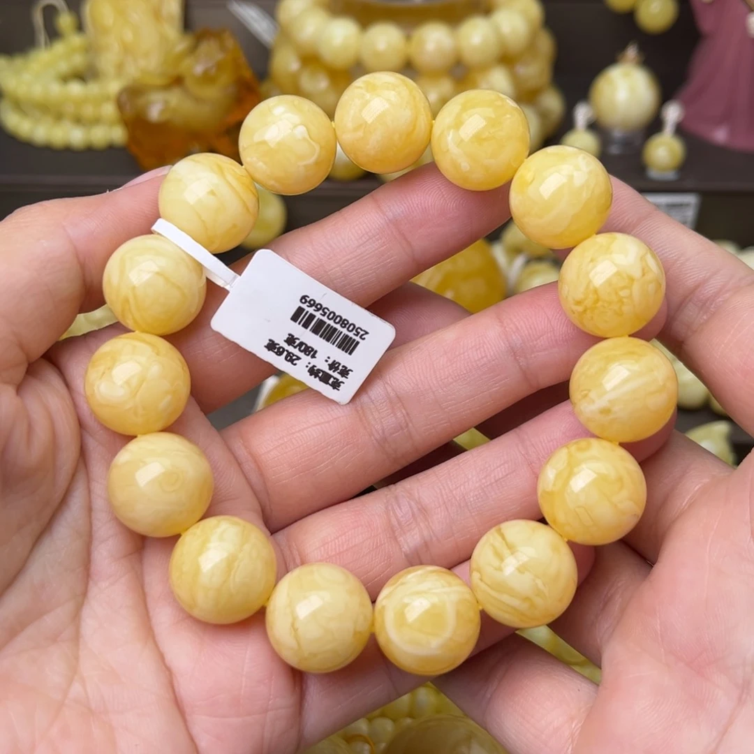 手串蜜蜡未镶嵌15+圆珠手串