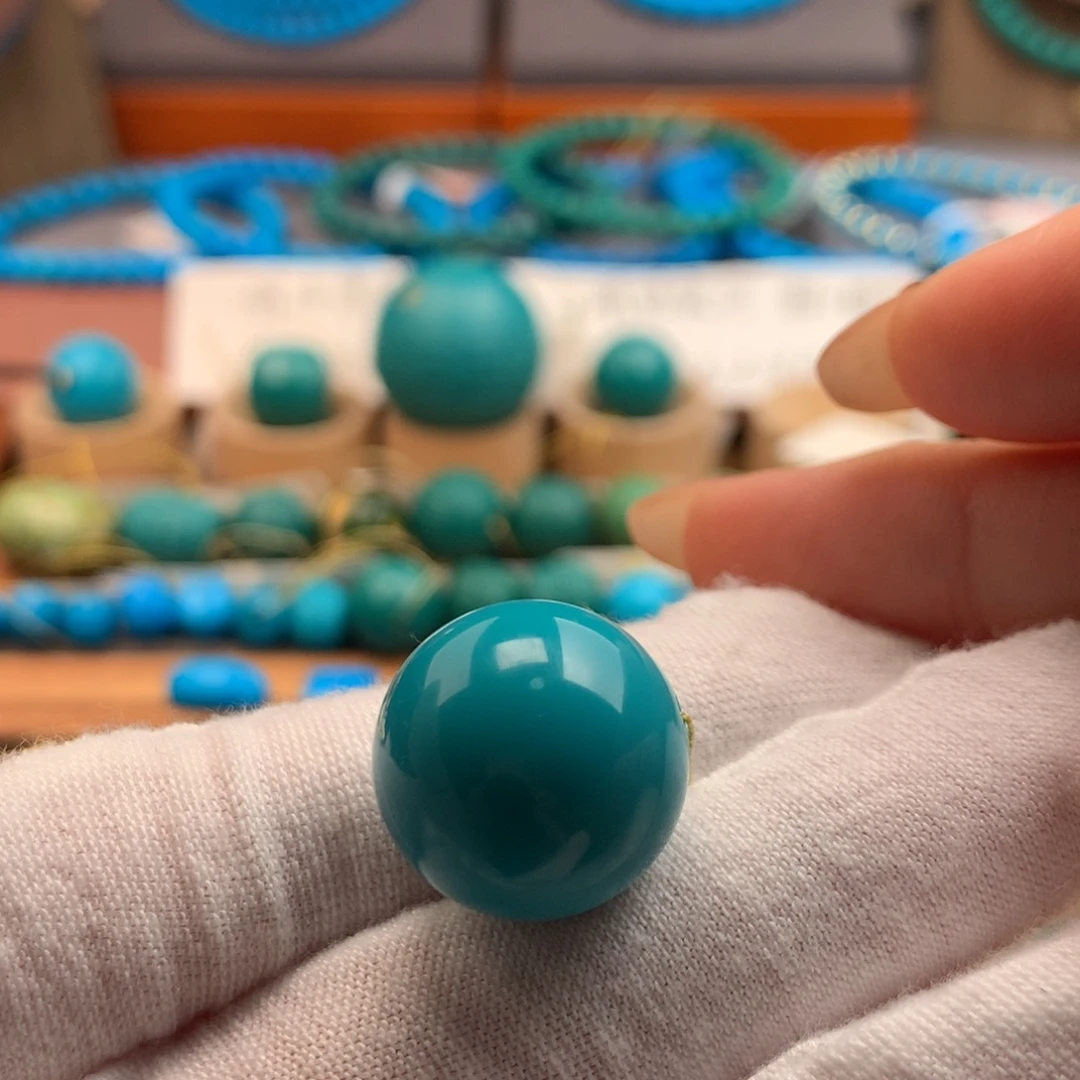 绿松石未镶嵌绿松石17.8mm