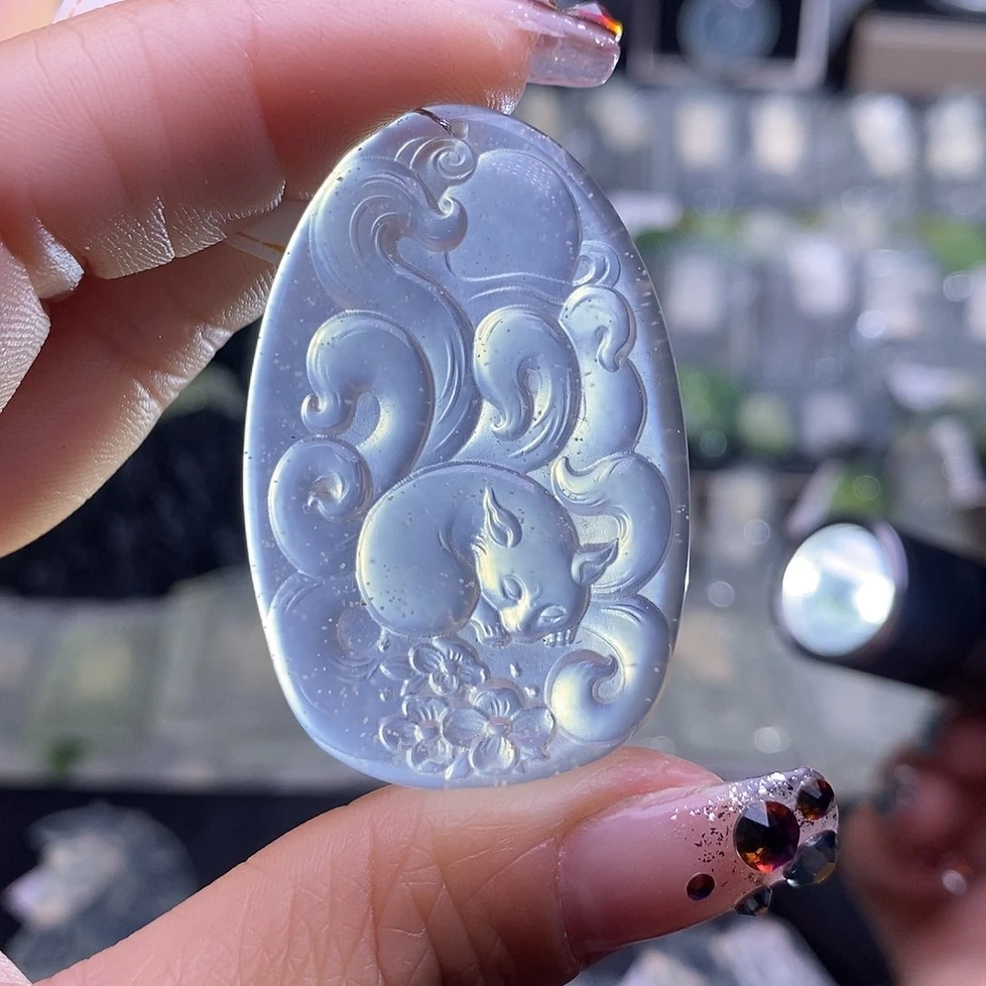 蛇纹石玉颈饰未镶嵌爱****