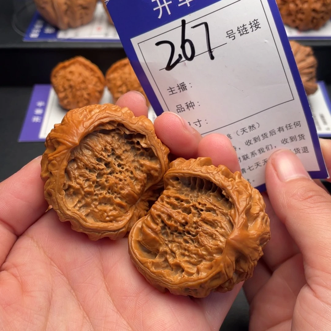 把件文玩核桃蛇头聚宝盆