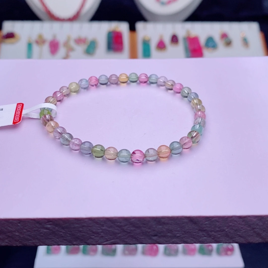 未镶嵌单圈手链m碧玺