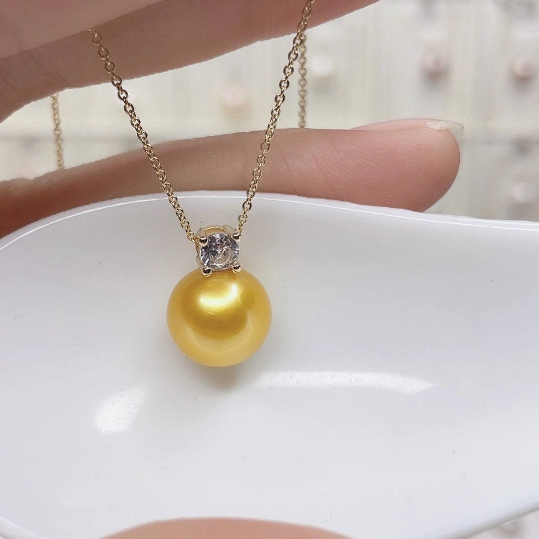 淡水珍珠吊坠(赠链)合金