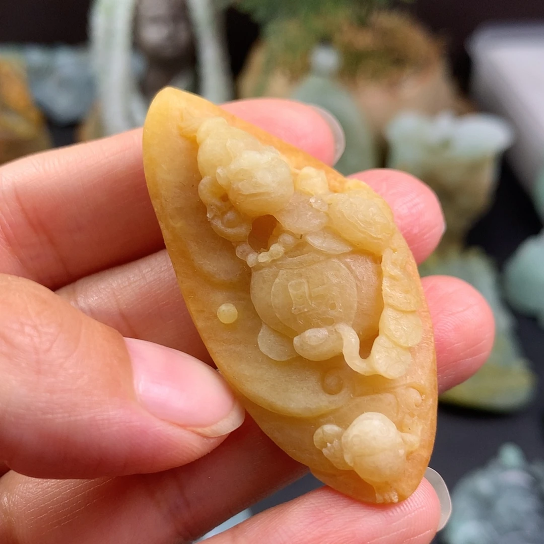 未镶嵌定制翡翠金蟾