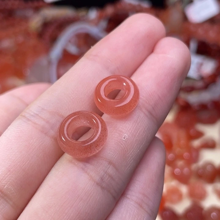 未镶嵌1677满天星跑环内径卡5南红玛瑙