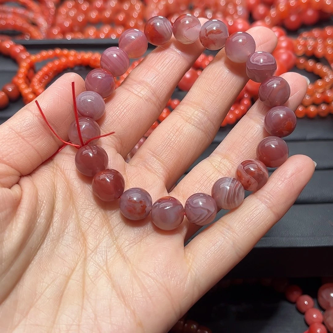 南红玛瑙手链未镶嵌