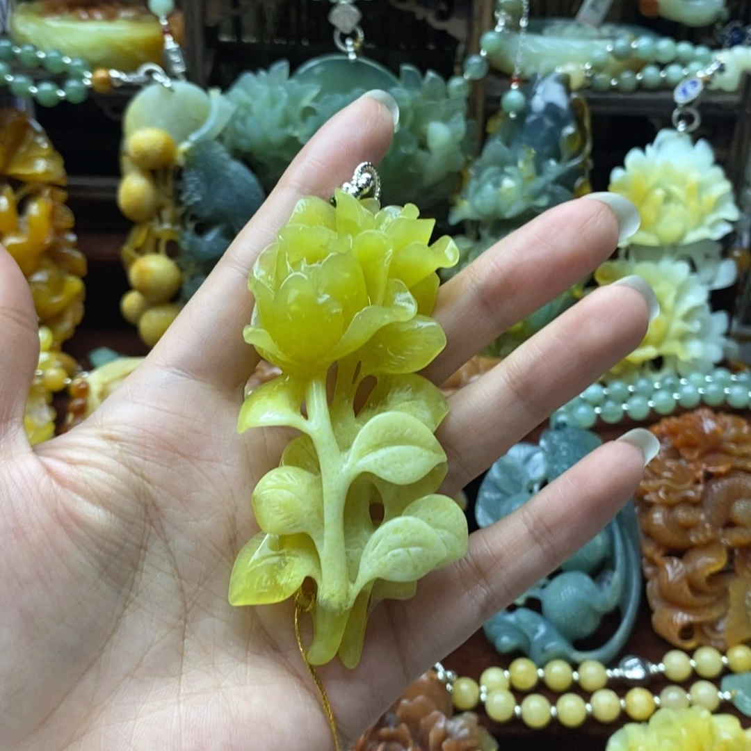 蛇纹石玉颈饰未镶嵌优**楦