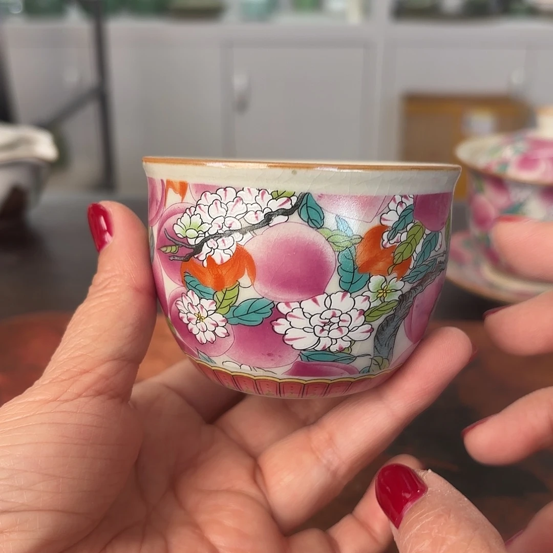 龙泉云间青瓷小米茶器