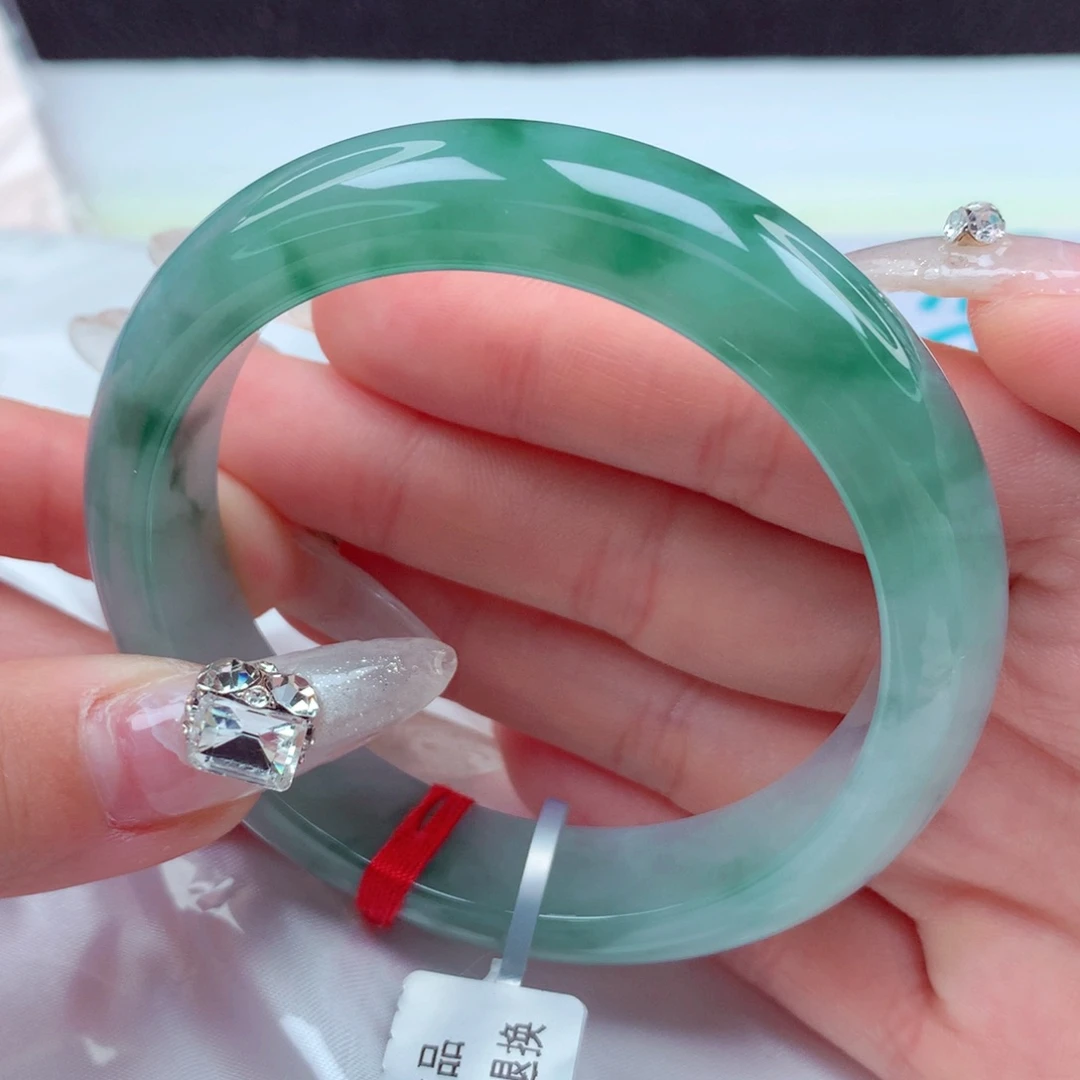 翡翠手镯未镶嵌天然缅甸翡翠A货手镯 5号