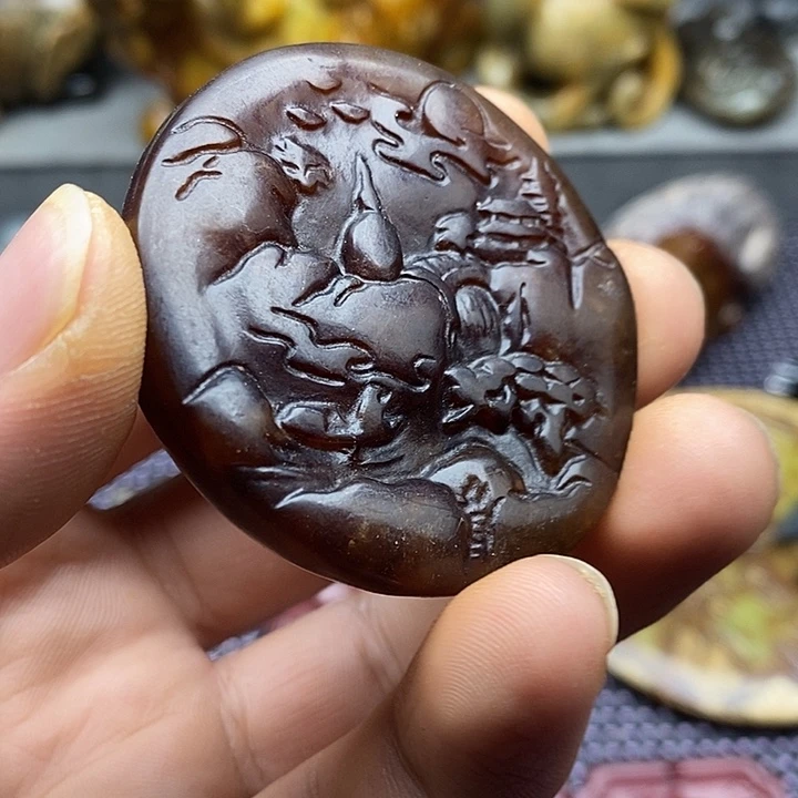 蛇纹石玉合金颈饰