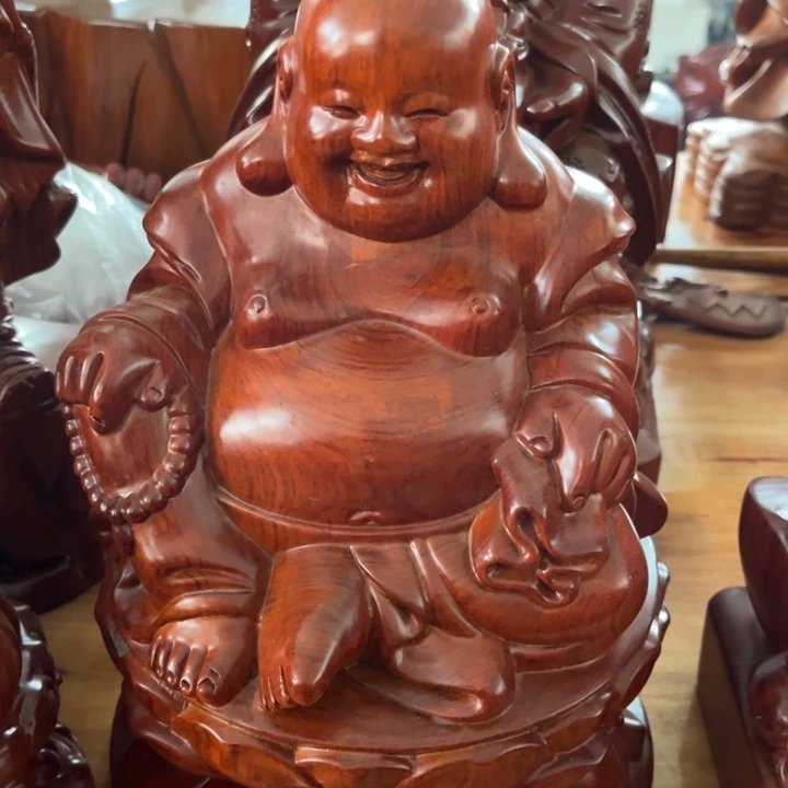 古夷苏木弥勒摆件