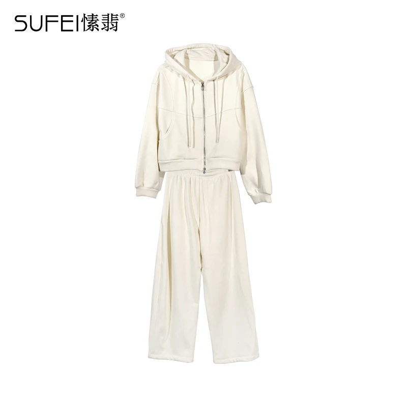 SUFEI/愫翡S45TK1635A冬季新款简约纯色时尚套装1635气质运动