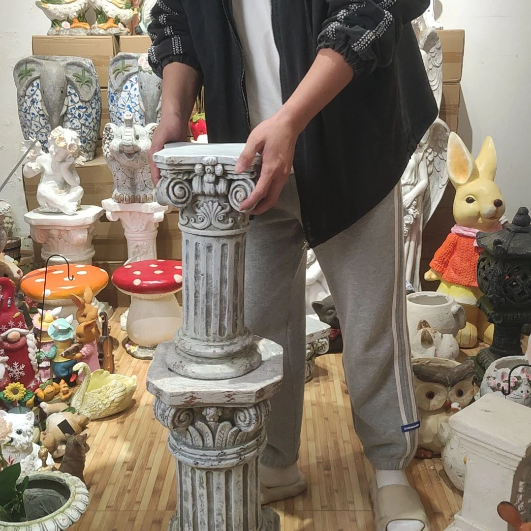 合成树脂复古18号罗马柱摆件