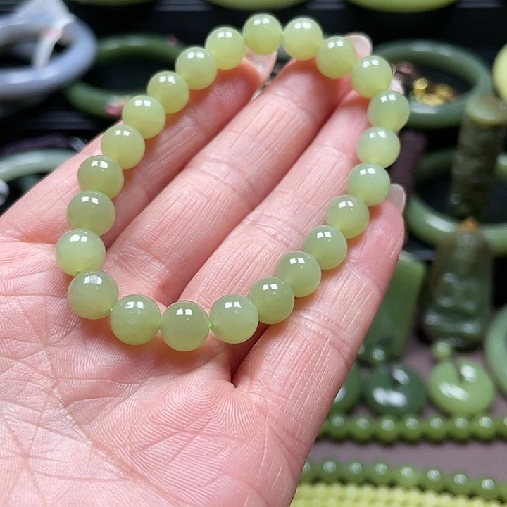 和田玉未镶嵌手链